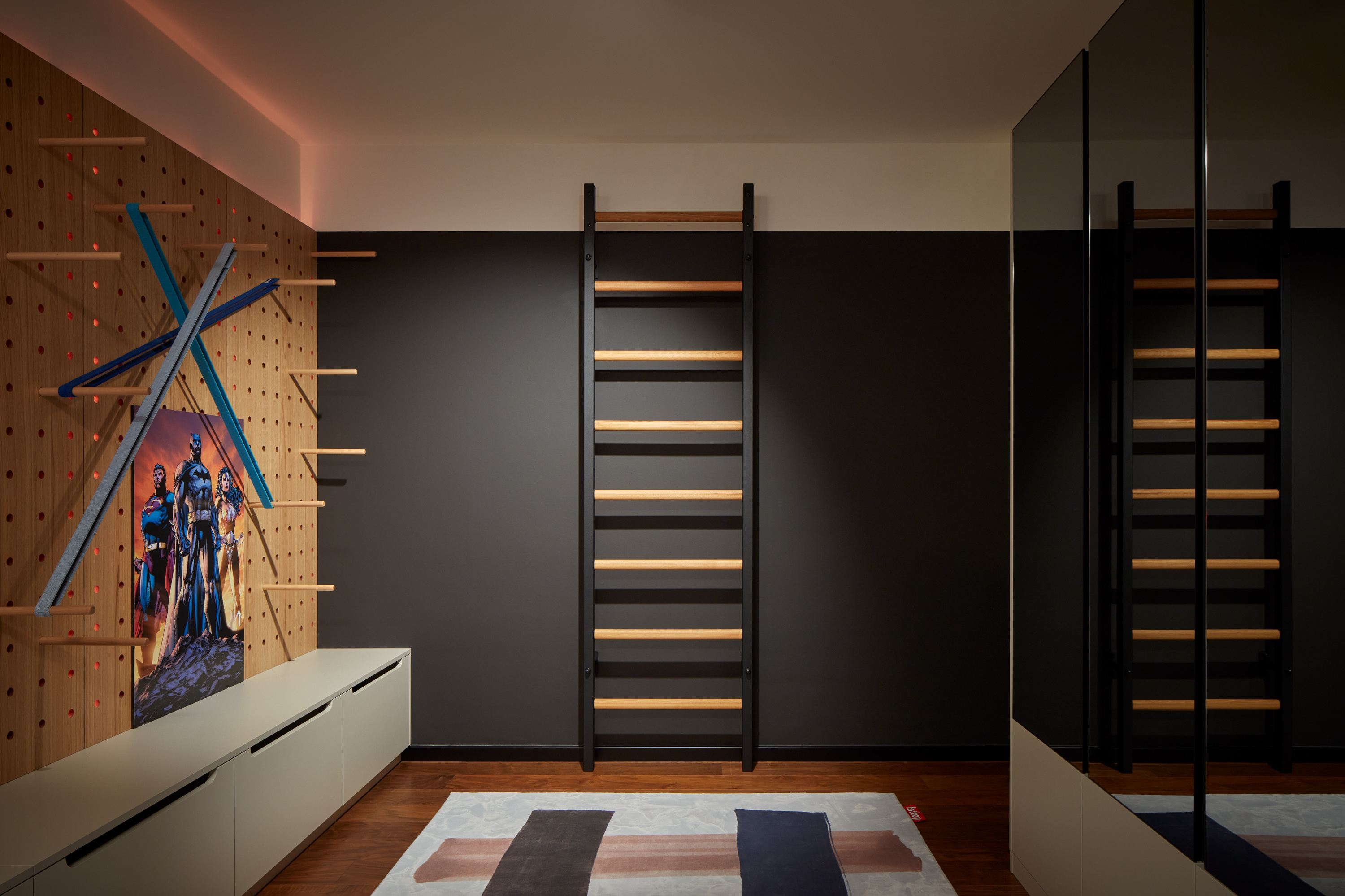 Kinderzimmer mit flexibler Wand