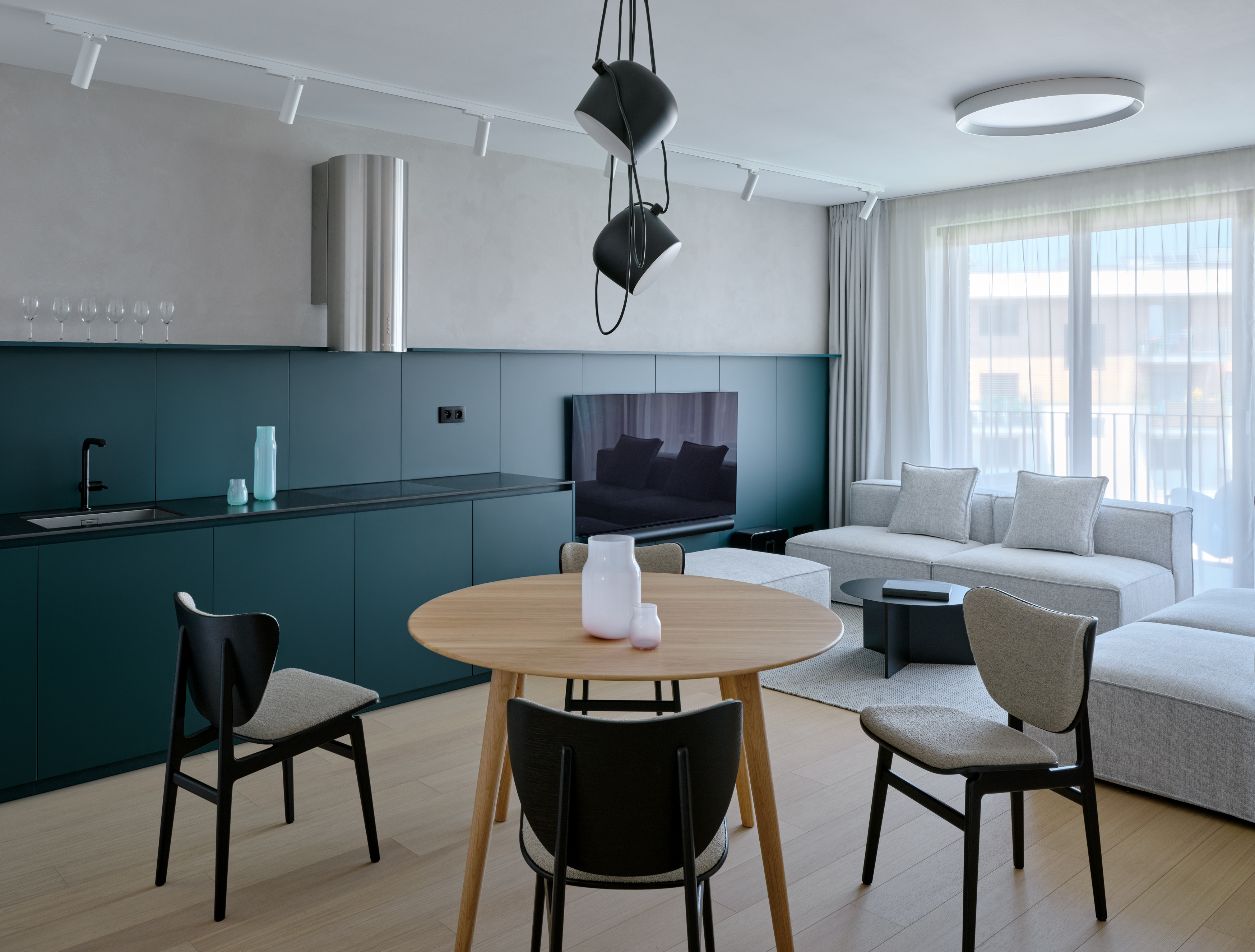 Skandinavische Wohnung Zwirn