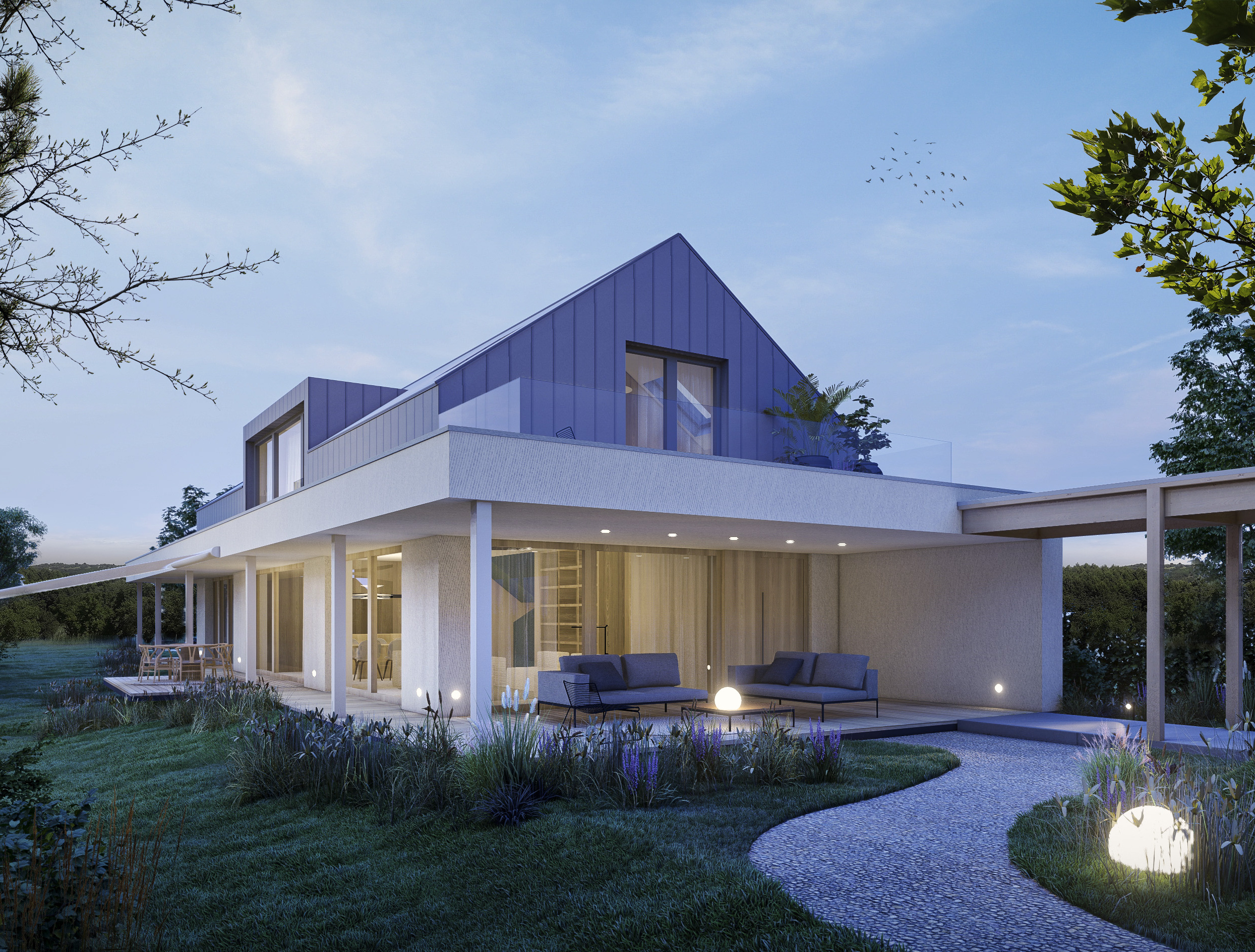 Einfamilienhaus mit Satteldach